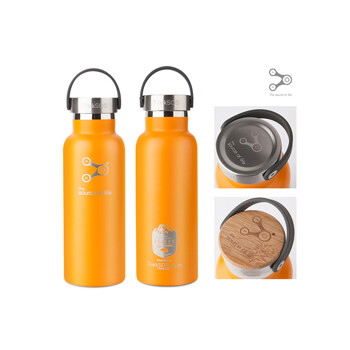 [몽블랑 B] 아웃도어 보온 스텐 텀블러 뱀부뚜껑 500ml COB500