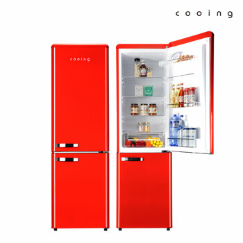 (S) 쿠잉 레트로 콤비 냉장고 REF-C270R 251L 투도어