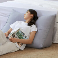 팜데코 썸머 리플 삼각 등쿠션 쇼파 허리 베개 침대 대형