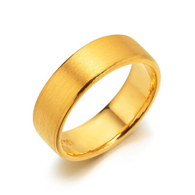 [한국금다이아몬드] 여자 남자 순금 반지 무광 평반지 24K 7.5g 금반지
