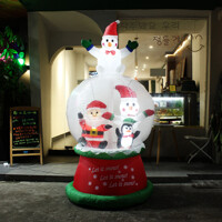 [굿즈트리]LED 에어벌룬 대형 스노우볼 산타 크리스마스 전시
