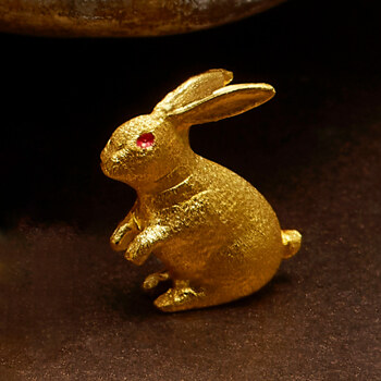 [한국금다이아몬드] 순금 선물 기념품 금 토끼 24K 3.75g 동물 디자인