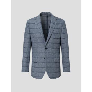 [로가디스] 블루 레노 조직 패턴 재킷 (RY2211P16P)