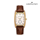 [해밀턴] H13431553 아메리칸 클래식 볼튼 쿼츠 PVD 브라운 가죽 여성 시계
