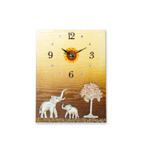 돈나무 코끼리 액자&시계 30X40cm 풍수소품 코끼리시계 (kdyg030)