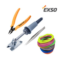 엑소 EXSO 다리미형 인두기 EXF-3025+필라멘트 15색+니퍼 EX-180+핀셋 AA