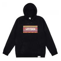 레이든 FAIR ISLE BOXLOGO PULLOVER HOODIE - BLACK