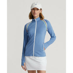 폴로 골프 여성 스트라이프 트림 인터로크 풀 지퍼 재킷(WMXGKNINA920022400)