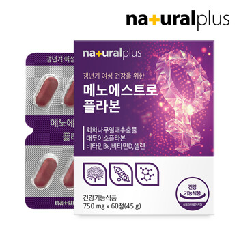 내츄럴플러스 여성 갱년기 메노에스트로 플라본 2박스 / 회화나무열매 대두이소플라본
