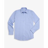 [BB/시즌OFF] 슬림핏 논 아이론 에인즐리 칼라 핀포인트 드레스 셔츠 (라이트 블루) (78000096)