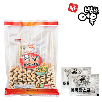 [범표어묵] 진미 꼬지어묵 520g x 1봉(10개) + 어묵탕스프 2개