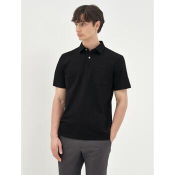 [갤럭시 라이프스타일] [CARDINAL] 베이직 반팔 칼라넥 티셔츠 블랙 (GC3342C085)