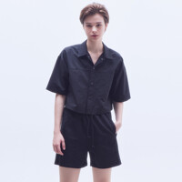 banding sweat shorts_bk