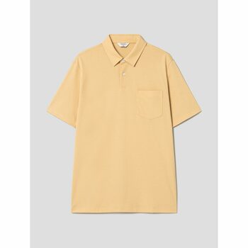 [갤럭시 라이프스타일] [CARDINAL] 베이직 반팔 칼라넥 티셔츠  옐로우 (GC3342C08E)