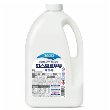 [새벽배송] 롯데웰푸드 파스퇴르 후레쉬 우유 2.3L