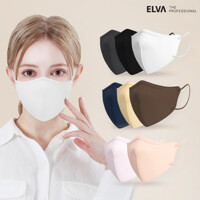 ELVA 엘바 세븐 클린 2D KF94 새부리형 컬러 마스크 (25매입) 100매