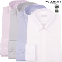VOLLRADS 긴팔 모달셔츠 솔리드 레귤러핏 화이트 블루 그레이 바이올렛 국내산셔츠 4종택일