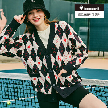 [르꼬끄] 테니스 라이프 스웨터 가디건 (QO323TFT99)