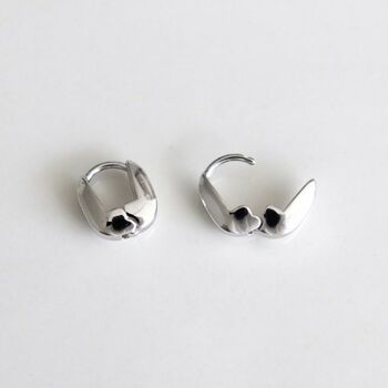 Round square earring