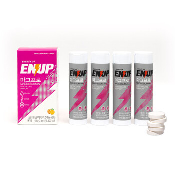 ENUP (엔업) 마그프로 (15정) 4개 / 마그네슘 근육경련예방 운동전 운동중 섭취