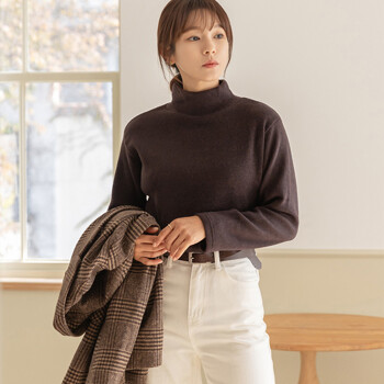 [66-120] 자체제작 포근 하프넥 오버 폴라 티