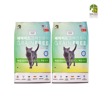 세라피드 전연령 고양이사료 그레인프리 체중관리 14kg(7KG 2팩) 