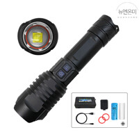 뉴엔온미 LED 랜턴 캠핑랜턴 충전식 휴대용 해루질 야간 등산 후레쉬 손전등 풀세트 UM817