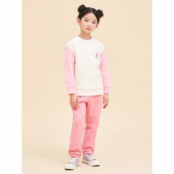 [BEANPOLE KIDS] 컬러 포인트 스웨트셔츠 3SET 라이트 핑크 (BI4141U02Y)