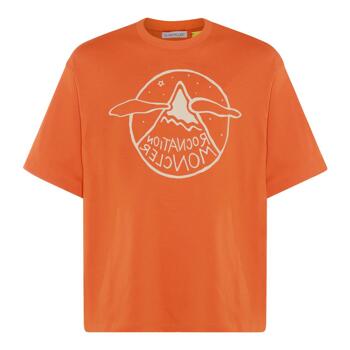 [BCD] 23 F/W MONCLER 오렌지 코튼 티셔츠 I209W8C0000689A8Y328 B0481040393