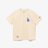 [뉴에라키즈] MLB LA 다저스 홈 치어링 아이스크림 티셔츠 펄드 아이보리 (14310278)