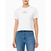 [캘빈클라인 진] 여성 모노그램 로고 모던 스트레이트 반팔 티셔츠(J223451-YAF)