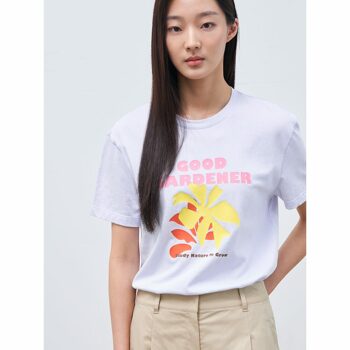 [빈폴레이디스] [Green] 그래픽 라운드넥 반소매 티셔츠  스카이블루 (BF4342N05Q)