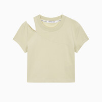 [캘빈클라인진] 여성 메타 CK 베이비 티셔츠 (J223338-LFU)