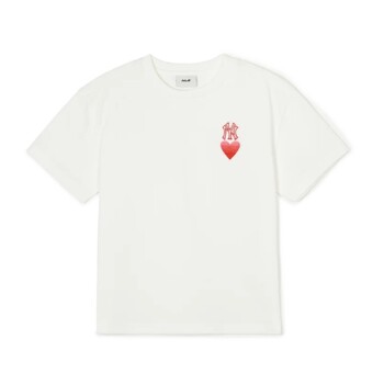 [MLB키즈]하트 로고 티셔츠 7ATSH0243-50IVS