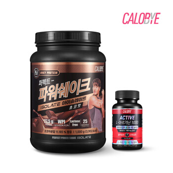 칼로바이 퍼펙트 파워쉐이크 아이솔레이트 초코맛 1kg+L-아르기닌 1000