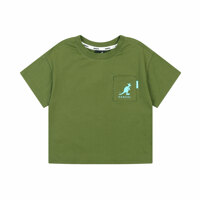 [캉골키즈]숏 슬리브 체스트 포켓 티셔츠  QB 0412 카키