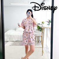 디즈니 쫀쫀 스판 체크 잠옷 커플 남성 여성 빅사이즈 상하세트 홈웨어