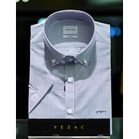 [예작셔츠] 남성 슬림핏 원도우체크 반팔 남방 와이셔츠 (YJ4MBS265-NY)