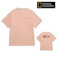 [내셔널지오그래픽]SS 남성 크라즈 반팔 티셔츠(세미루즈핏) 핑크 N222MTS320