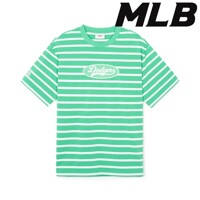 [MLB]바시티 스트라이프 오버핏 반팔 티셔츠 3ATSV1943 07YGS