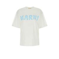 24SS 마르니 반팔 티셔츠 THJET49EPHUSCS11 L4W01 White