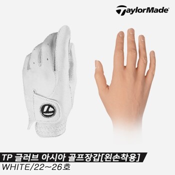 [테일러메이드코리아정품]2023 테일러메이드 TP 글러브(TP GLOVE) 양피 골프장갑[화이트][남성용][TA-859]