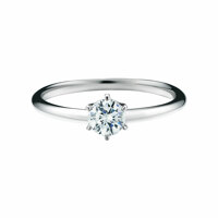 3부 다이아몬드 큐빅 반지 기념일 선물 14K 6프롱