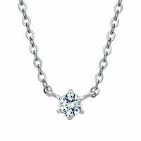 여자 1부 다이아몬드 큐빅 목걸이 선물 18K 6프롱