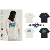 [빈트릴]서핑 앤 비치 오버핏 반팔 티셔츠BA242TS022