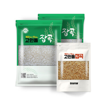 고인돌 쌀3kg+3kg 고시히카리 강화섬쌀 찰보리200g