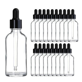 블랙 뚜껑 50ml 20개 스포이드 투명 공병 향수용기