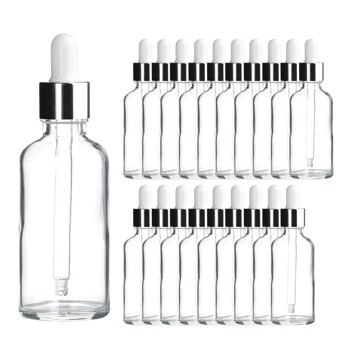 실버 뚜껑 50ml 20개 스포이드 투명 공병 향수용기