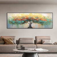 재물운 풍수지리 와이드 그림액자H(135cm)