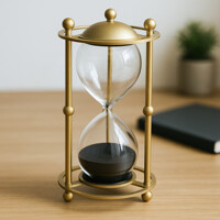 감성 인테리어 모래시계 30분 (골드블랙)